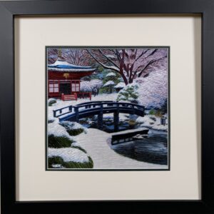 Japanese Garden Snow Scene (Medium)